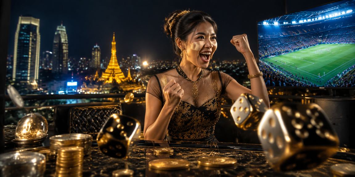 ျမန္မာ့ပုံစံ dice ဂိမ္းကစားေနသည့္ အသိုက္အဝန္း